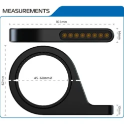 MC Blinklys sæt – Oxford DarkTurner Sequential Fork Mounted Indicators EL367