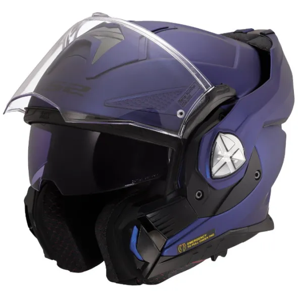 MC Flip Up hjelm – LS2 Advant X Solid Navy Blue