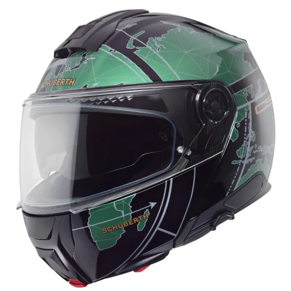 MC Flip Up hjelm – Schuberth C5 Globe Green