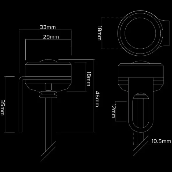 MC Forlygte – Oxford Run Light Front EL381