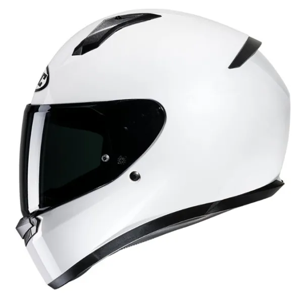 MC-hjelm fullface – HJC C10 White