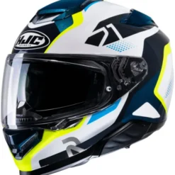 MC-hjelm fullface – HJC RPHA 71 Hapel White/Fluo Yellow MC3H Str. M