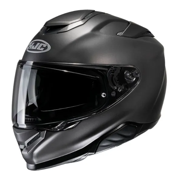 MC-hjelm fullface – HJC RPHA71 Semi Flat Titanium Str. L