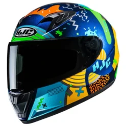 MC-hjelm fullface – HJC Y10 Mika MC23