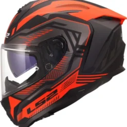 MC-hjelm fullface – LS2 Challenger II Dravix Rød