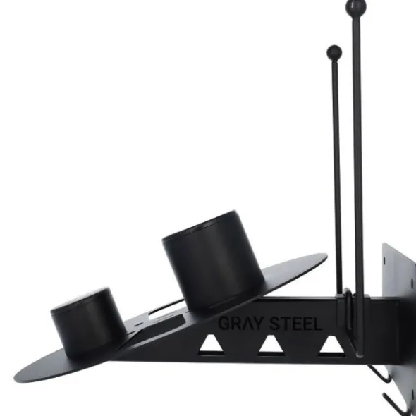 MC-Hjelmholder – Gray Steel X7 Hjelm- og Udstyrsholder Mat Sort