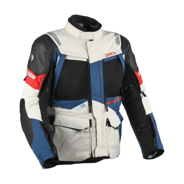 MC-Jakke – Dane Eventyr Gore-Tex Blå/Beige