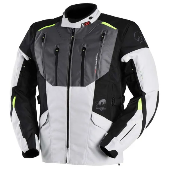 MC-Jakke – Furygan Brooks Black/Pearl/Yellow Fluo