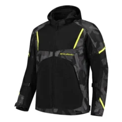 MC-Jakke – Rusty Stiches Carlo Sort/Camo/Fluo