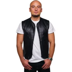 MC Lædervest – CungX Premium Club Vest Sort