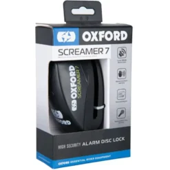 MC-Lås – Oxford skivebremselås XA7 Screamer Alarm Sort LK289