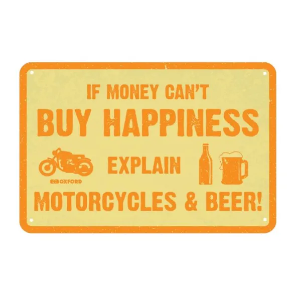 MC-Skilte – Oxford Garageskilt – Buy Happiness OX373
