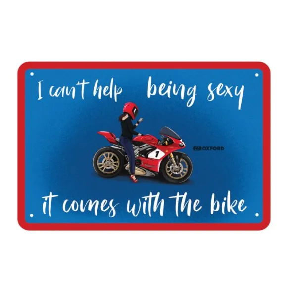 MC-Skilte – Oxford Garageskilt – It Comes With The Bike OX368