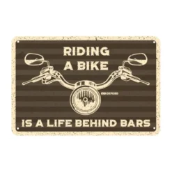 MC-Skilte – Oxford Garageskilt – Riding A Bike OX374