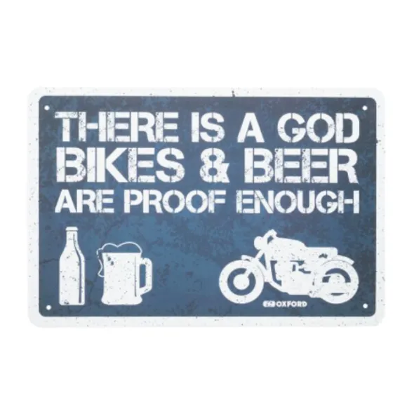 MC-Skilte – Oxford Garageskilt – There Is A God OX383