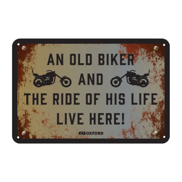MC-Skilte – Oxford Garageskilt- The Ride Of His Life Live Here OX376