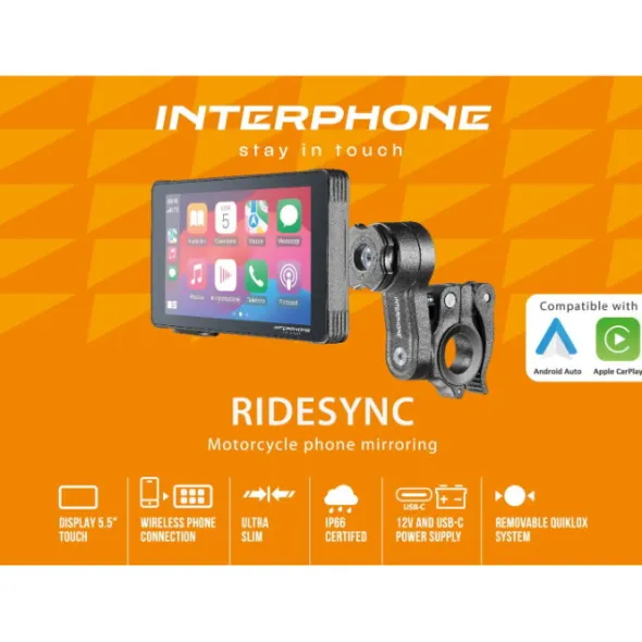 MC-Skærm – Interphone Ridesync