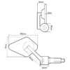 MC-Spejl – Oxford Arrow 360 Bar End Mirror OX511