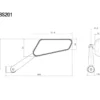 MC-Spejl – Rizoma Circuit 744 Styrende Spejl Sort Venstre BS202B