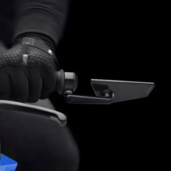 MC-Spejl – Rizoma Cut-Edge Styrende Spejl Sort Højre BS295B