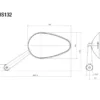 MC-Spejl – Rizoma Radial RS Styrende Spejl Sort BS132B