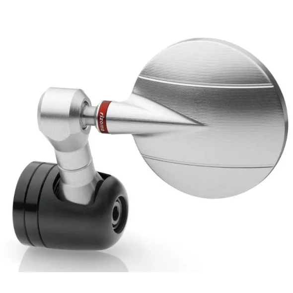 MC-Spejl – Rizoma Spy-R Ø57 Styrende Spejl Sølv BS185A