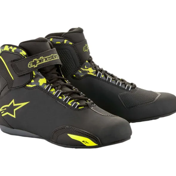 MC Støvler – Alpinestars Sektor WP Sort/Grå/Gul