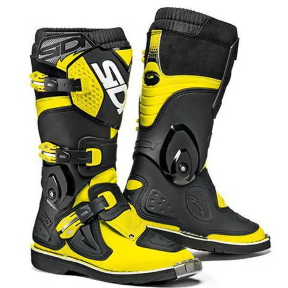 MC Støvler – Sidi Flame Black/Yellow Fluo