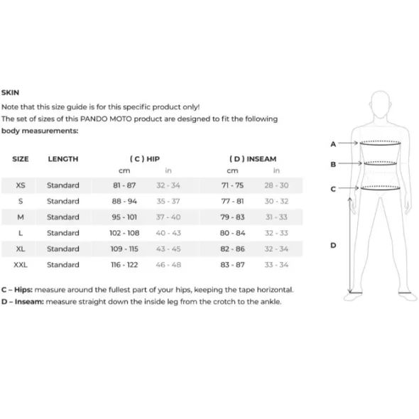MC underbukser – Pando Moto Armored Motorcycle Leggings Unisex – SKIN UH 03