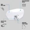 MC-Visir – Oxford Windshield Clear 260 X 125mm OX846