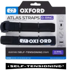 Oxford Atlas D-Ring 26mm x 1.2M Black (Pair) OX324