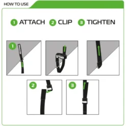 Oxford – Atlas G-Hook 26mm x 1.2M Black (Pair) OX306