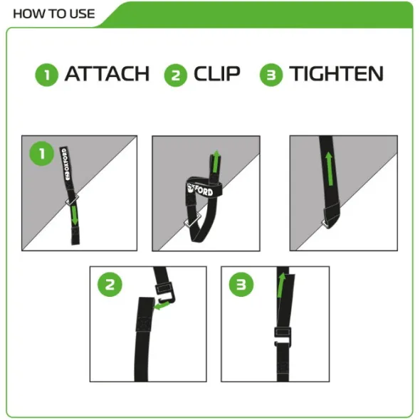 Oxford – Atlas G-Hook 26mm x 2.0M Black (Pair) OX309